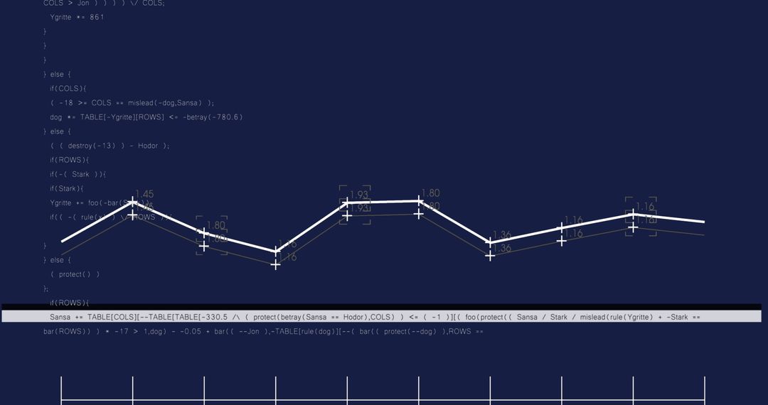 VHS Effect on Data Processing Over Blue Background