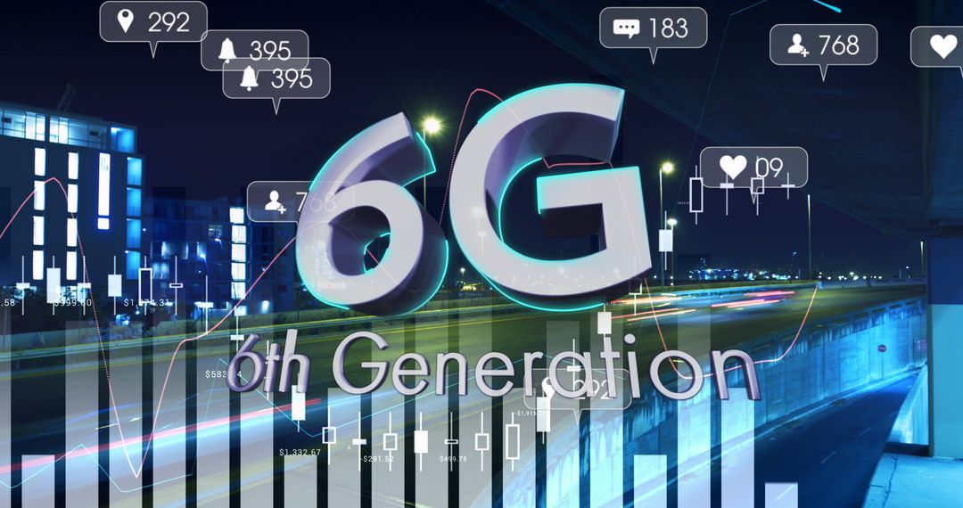 6G Technology with Cityscape and Data Analytics Visualization