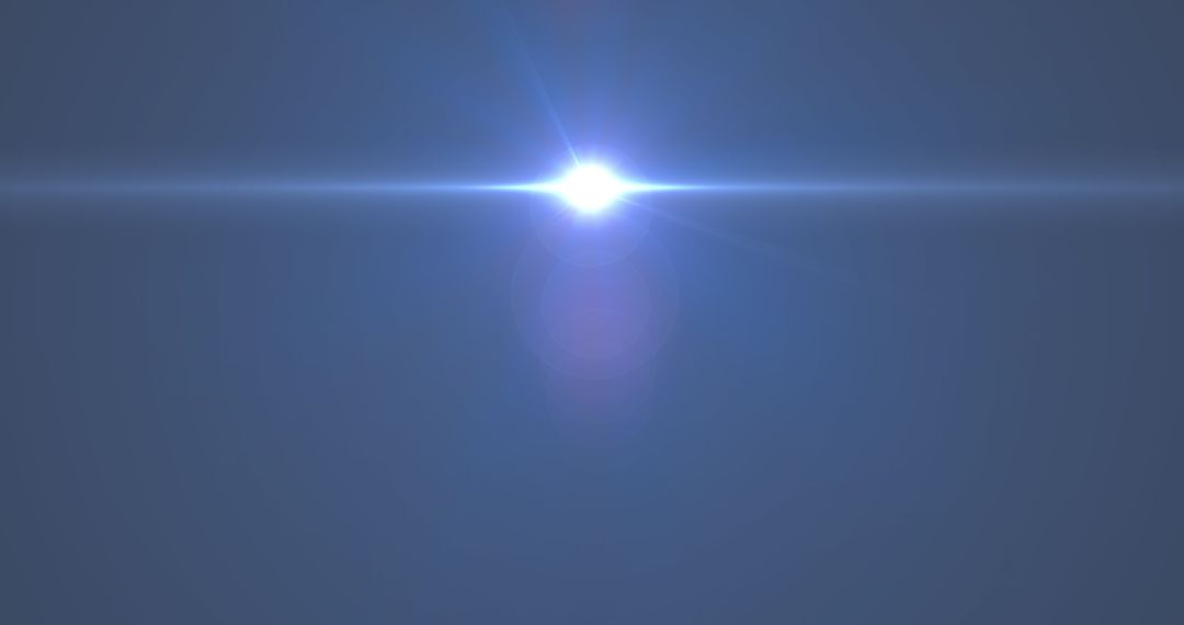 Glowing Blue Light in Dynamic Seamless Loop
