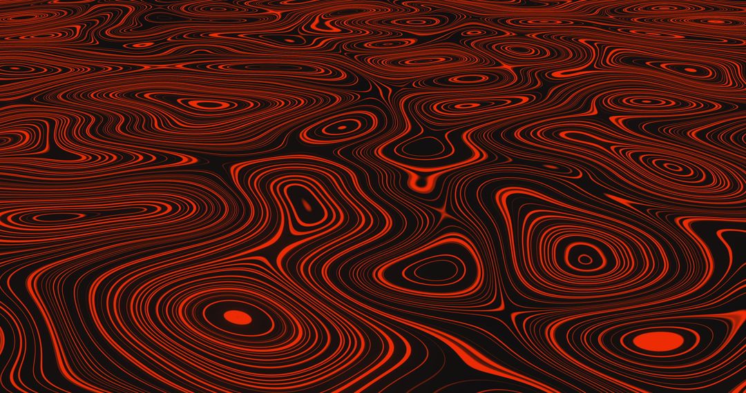 Abstract Wavy Red Shapes in Seamless Motion