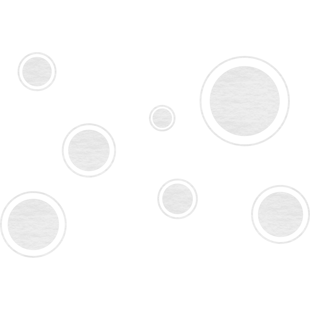 Minimalist Circles Abstract on Transparent Background