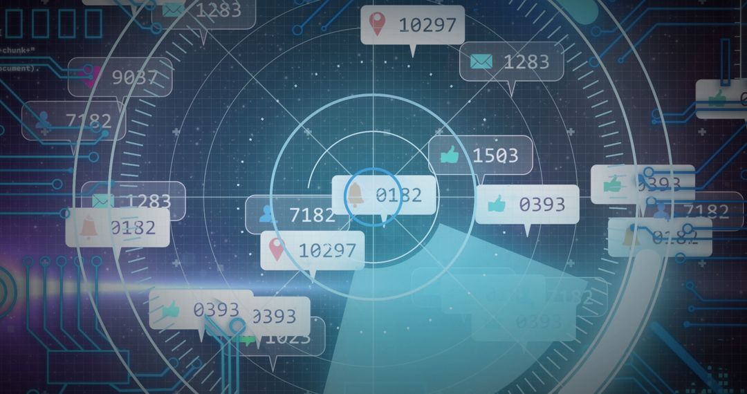 Virtual Communication Interface with Digital Network Icons