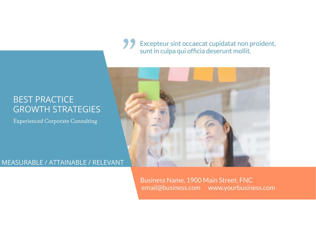 Corporate Collaboration and Strategizing with Sticky Notes