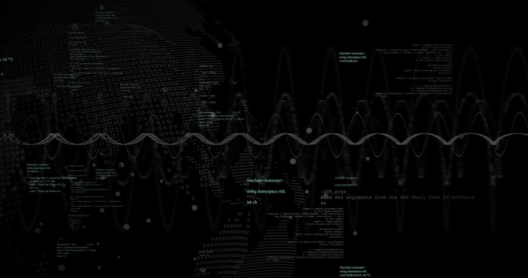 Abstract Digital Data Processing with Network Connections and Globe