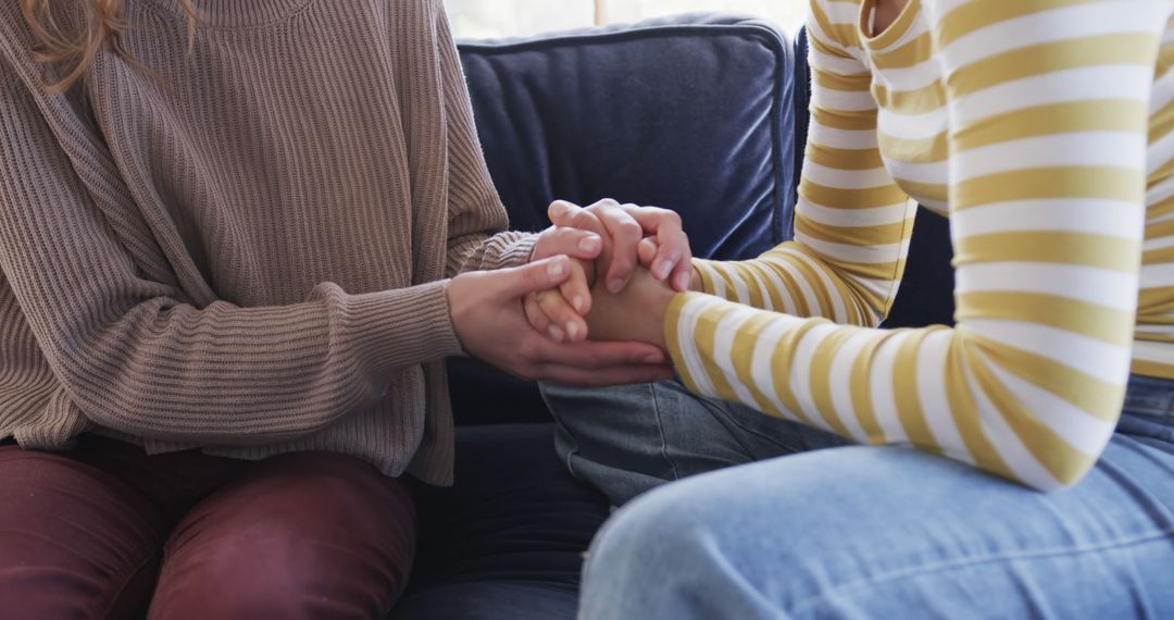 Close-Up of Friends Offering Emotional Support - Free Images, Stock Photos and Pictures on Pikwizard.com