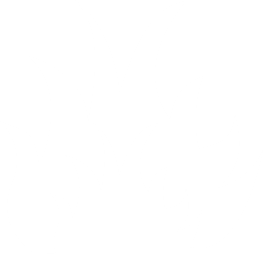 White Abstract Flame Shapes on Transparent Background