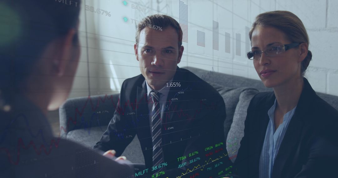 Global Finance Discussion with Business Teamwork