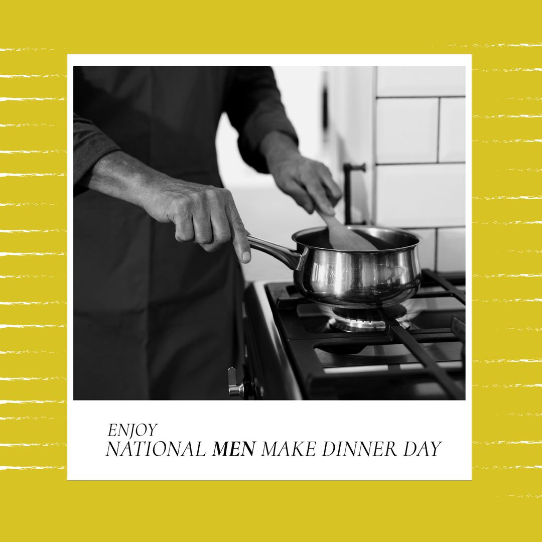 Man Cooking on National Men Make Dinner Day