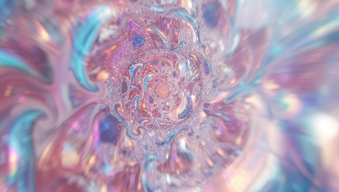 Ethereal Fractal Vortex in Pastel Hues