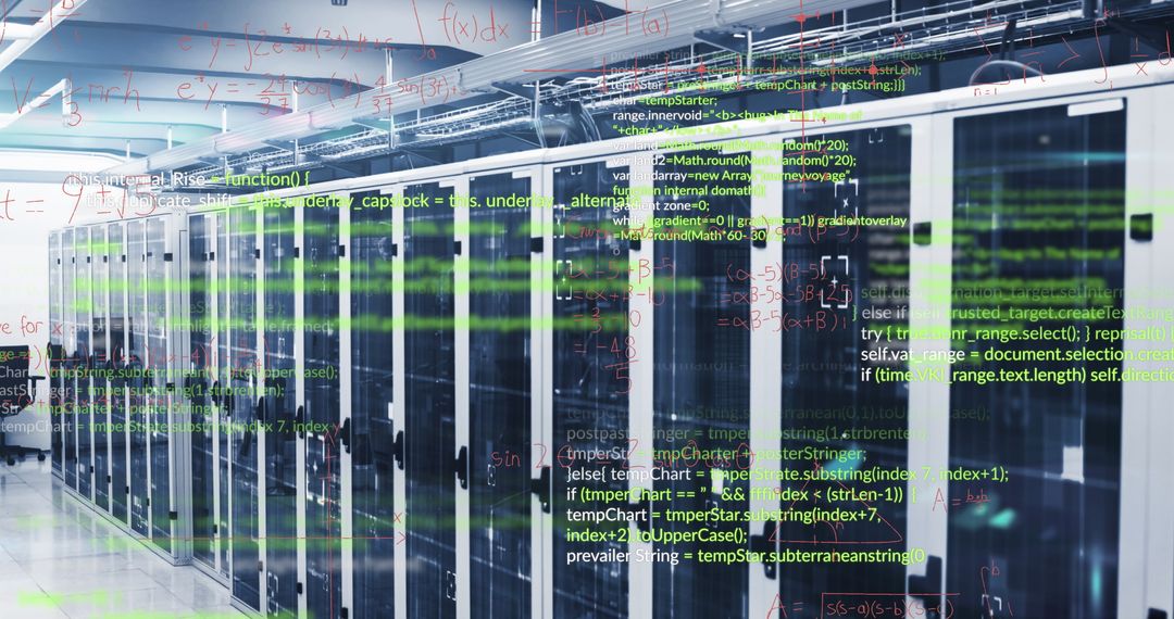 Digital interface and global data processing in modern server room