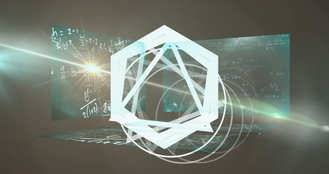 Abstract Geometry with Mathematical Equations in Digital Interface