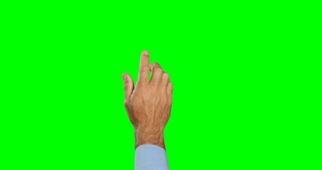 Close-up of Hand Pointing and Tapping on Green Screen - Free Images, Stock Photos and Pictures on Pikwizard.com