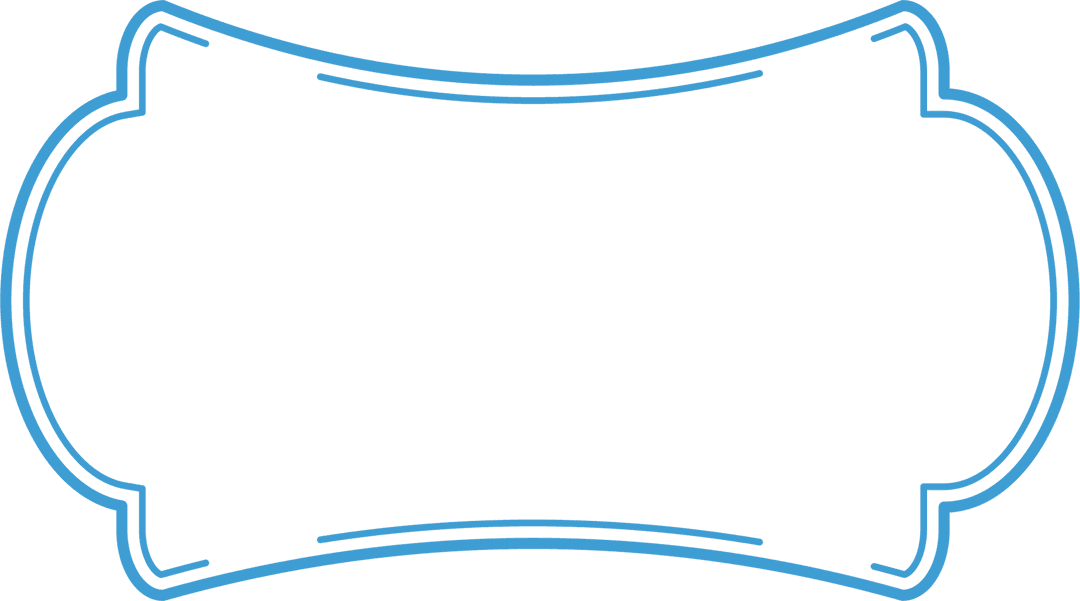 Blue Gift Label Illustration on Transparent Background