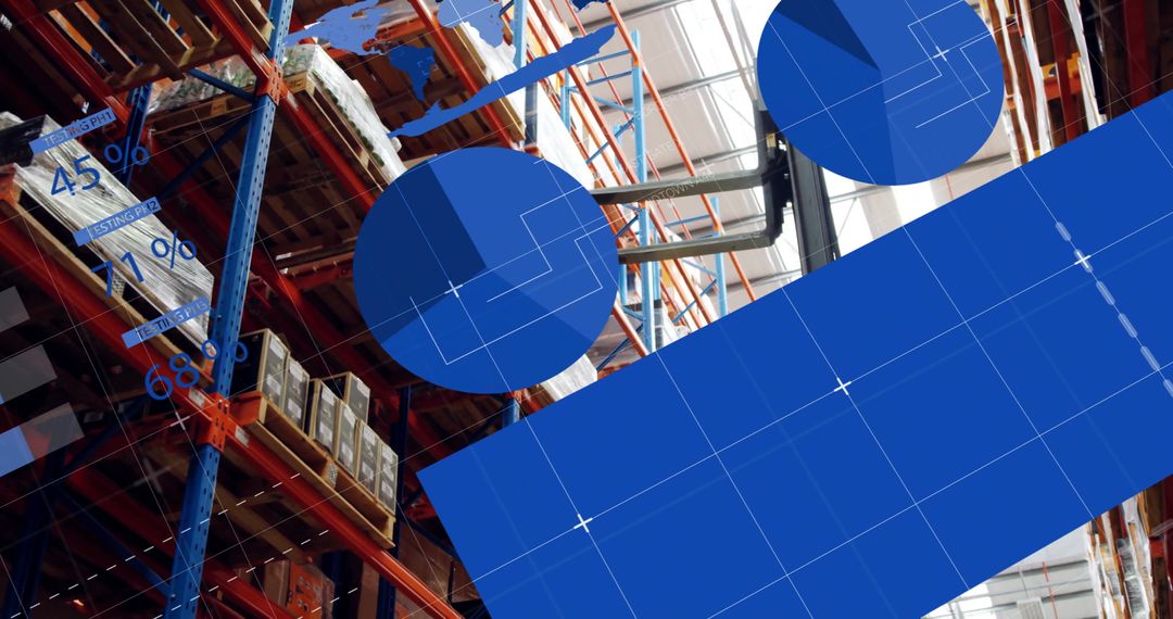 Digital Interface Overlapping Warehouse Logistics Operations