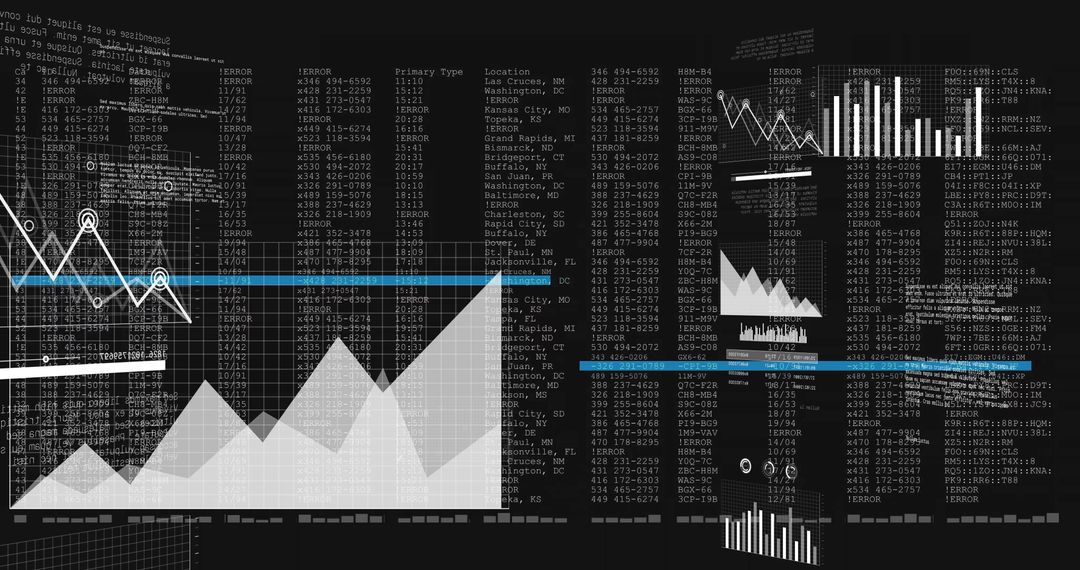 Futuristic Data Visualization on Analytics Interface
