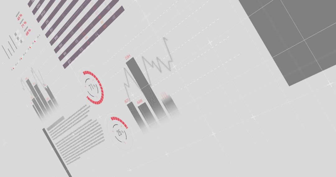 Digital Financial Data Interface with Graphs and Charts
