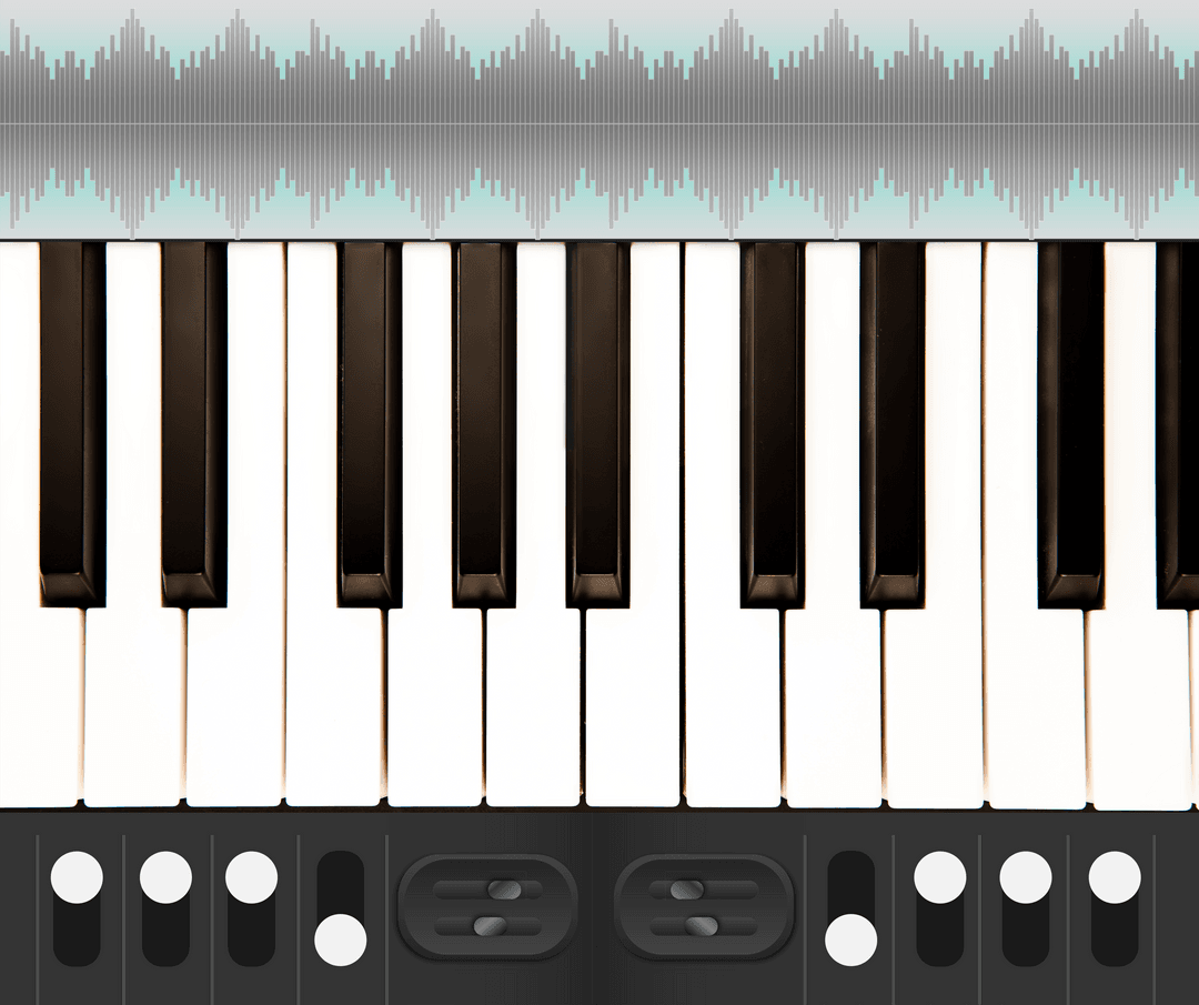 Digital Synthesizer Keyboard on Transparent Background - Download Free Stock Images Pikwizard.com