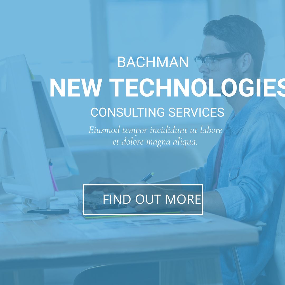 Consulting Services Advertising with Professional at Computer