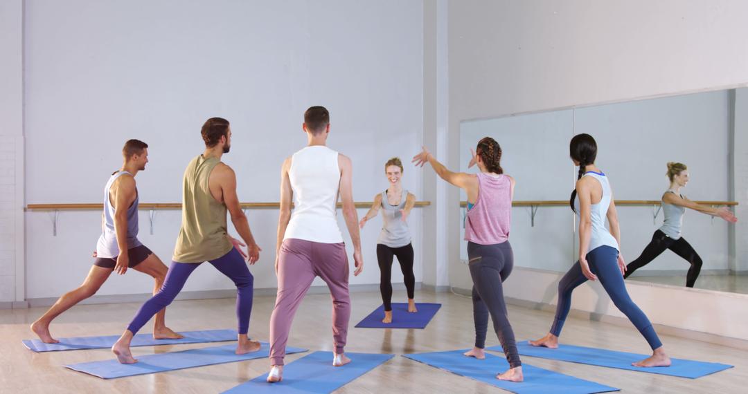 Diverse Group Engaging in Yoga Class in Studio - Free Images, Stock Photos and Pictures on Pikwizard.com