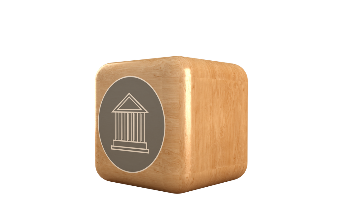 Transparent Wooden Cube with House Icon Illustration - Download Free Stock Images Pikwizard.com