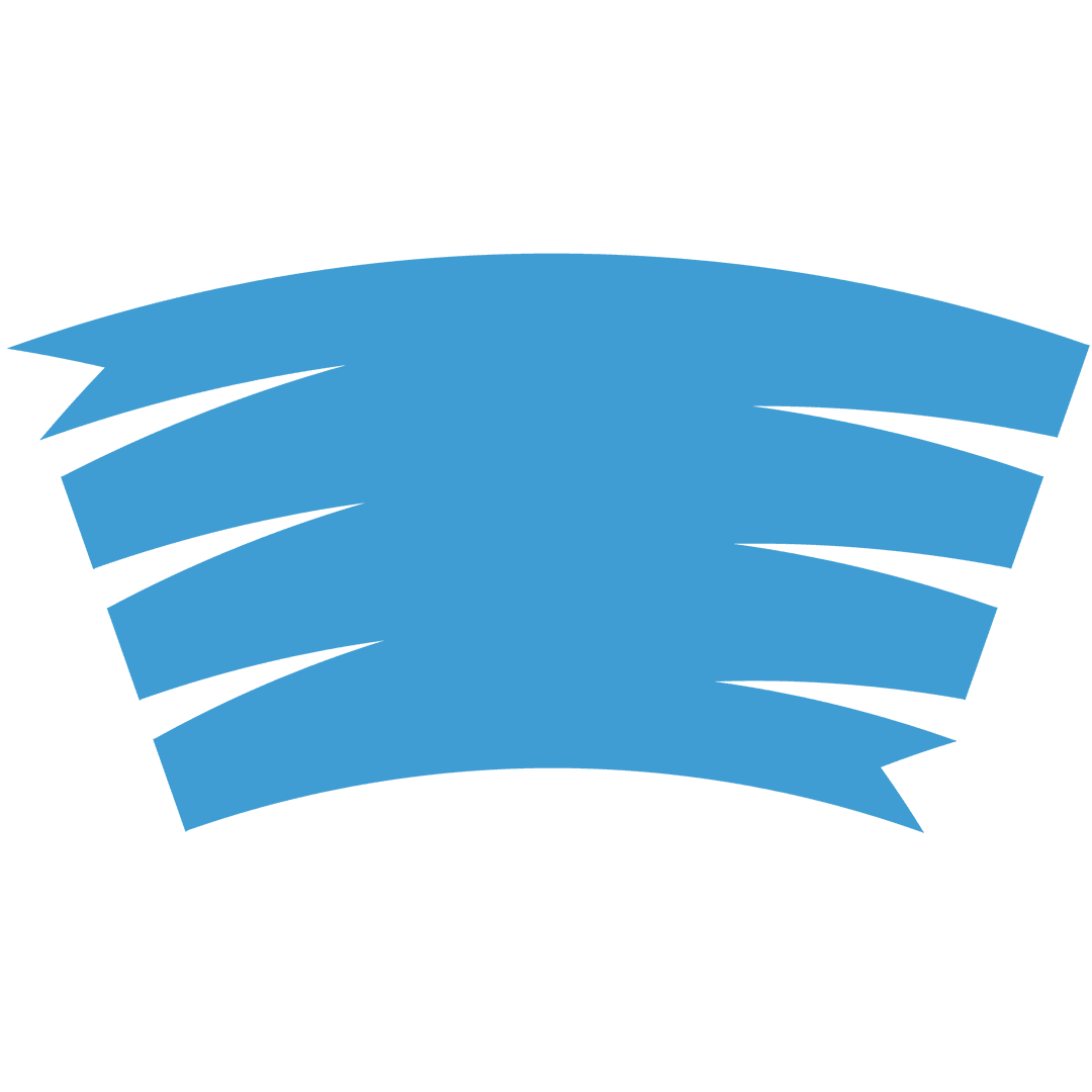 Elegant Blue Shapes on Transparent Background for Versatile Design