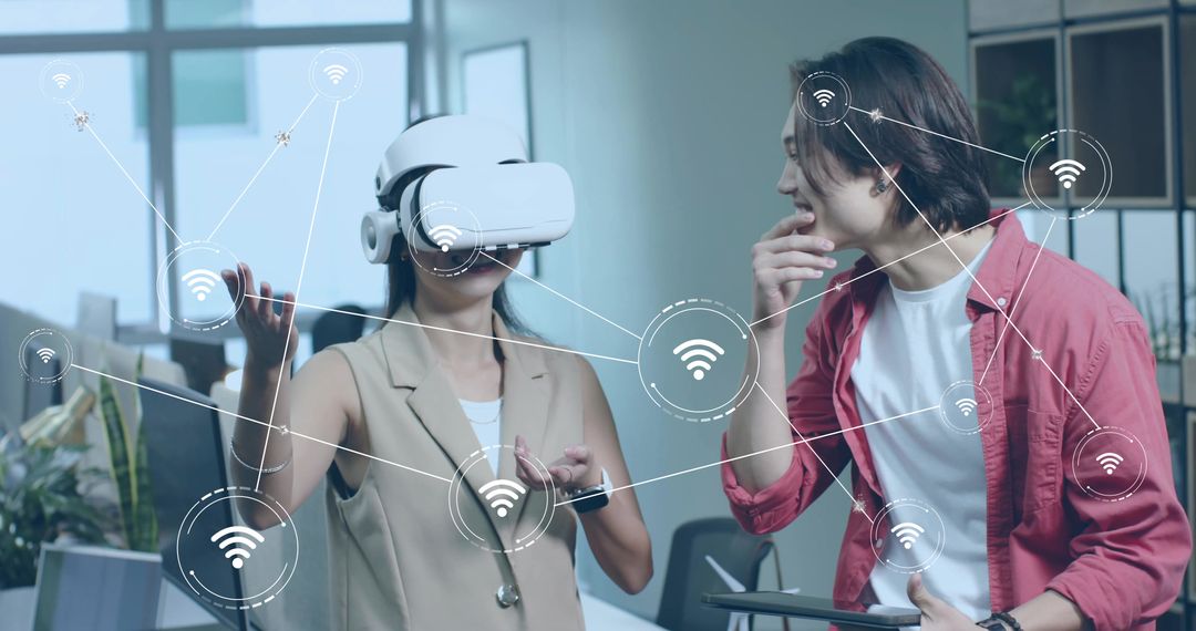 Virtual Reality Collaboration in Modern Office with Technology Connectivity