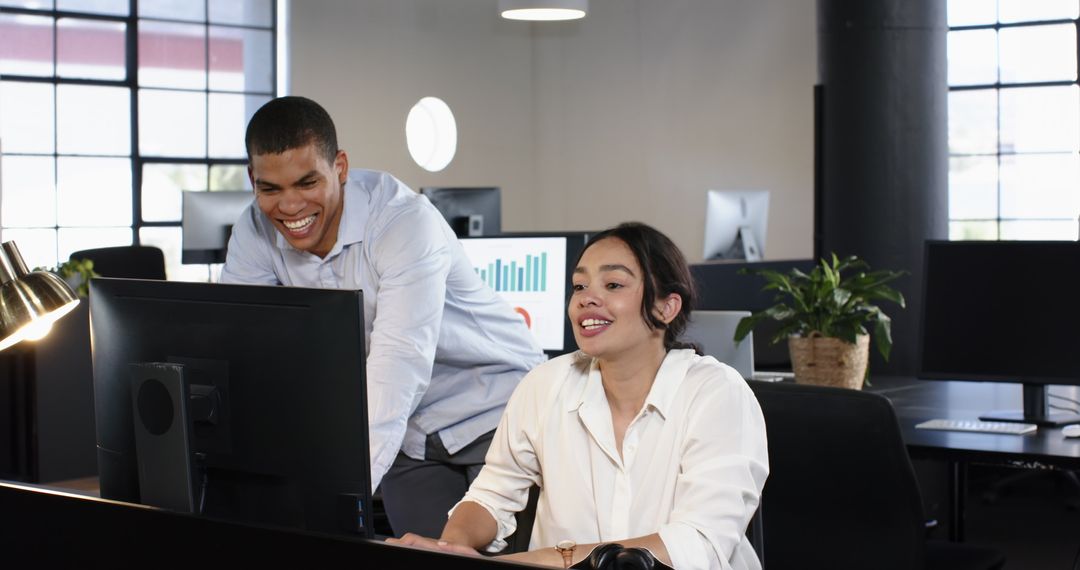 Business Colleagues Collaboration in Modern Office Space