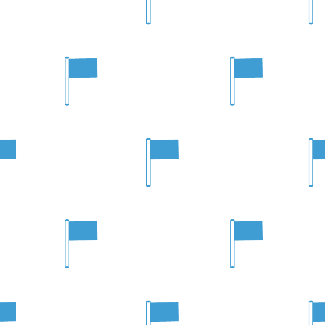 Repeating Blue Flag Pattern on Transparent Background