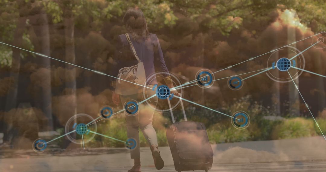 Digital Connectivity Concept: Business Travel Network Visualization