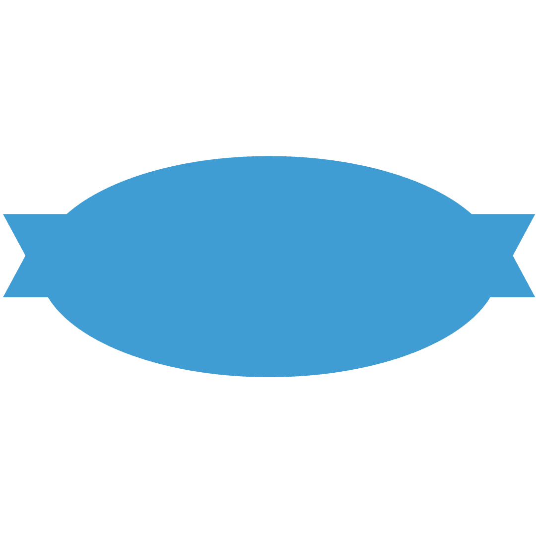 Blue Banner Design with Copy Space on Transparent Background