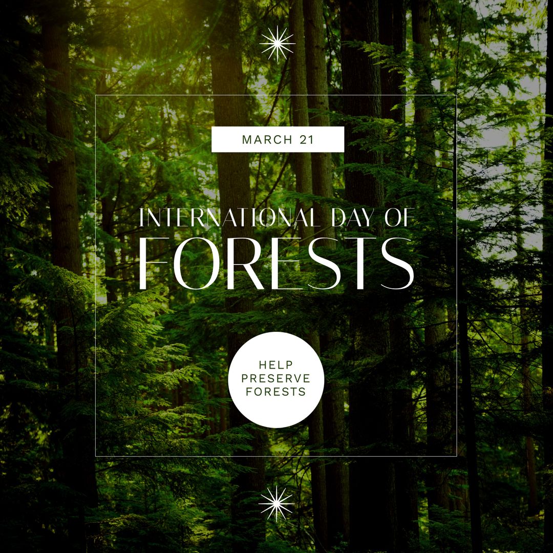 International Day of Forests Concept with Lush Greenery
