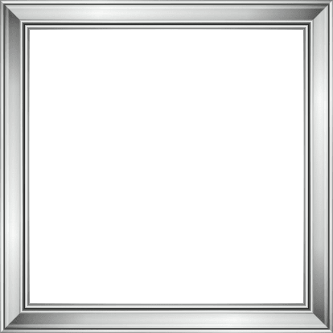Ornate Silver Frame with Transparent Back Ideal for Decor Projects