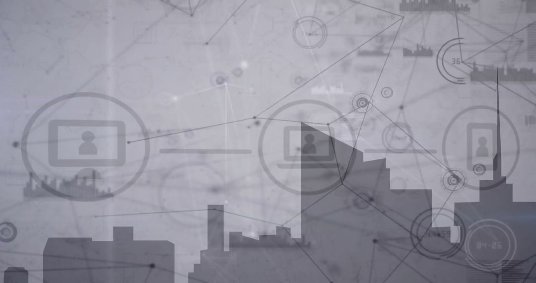 Digital Data Network Over Urban Cityscape for Global Connectivity