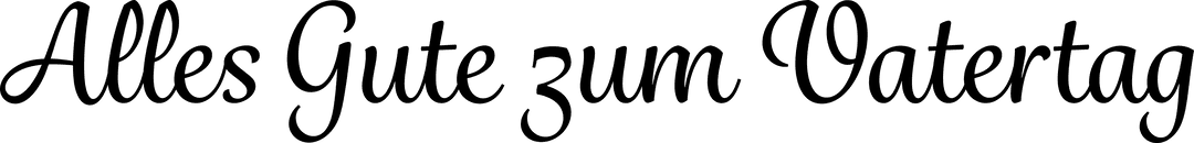 Alles Gute zum Vatertag Text with Transparent Background for Father's Day