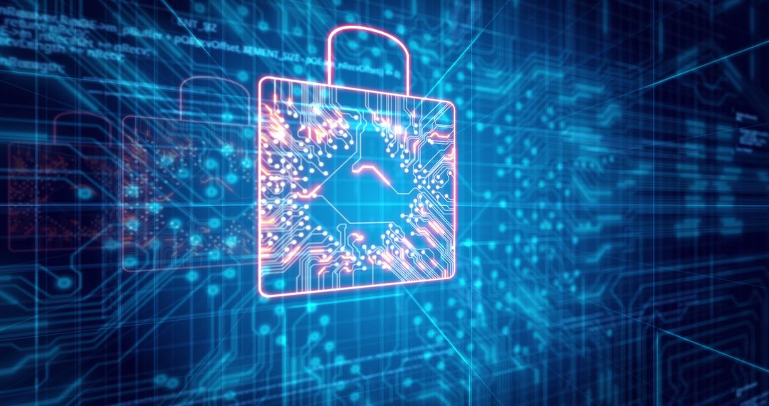 Digital Security Encryption Technology Concept