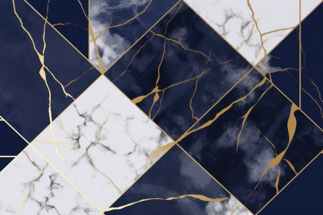Elegant Abstract Geometric Marble and Gold Pattern - Free Images, Stock Photos and Pictures on Pikwizard.com