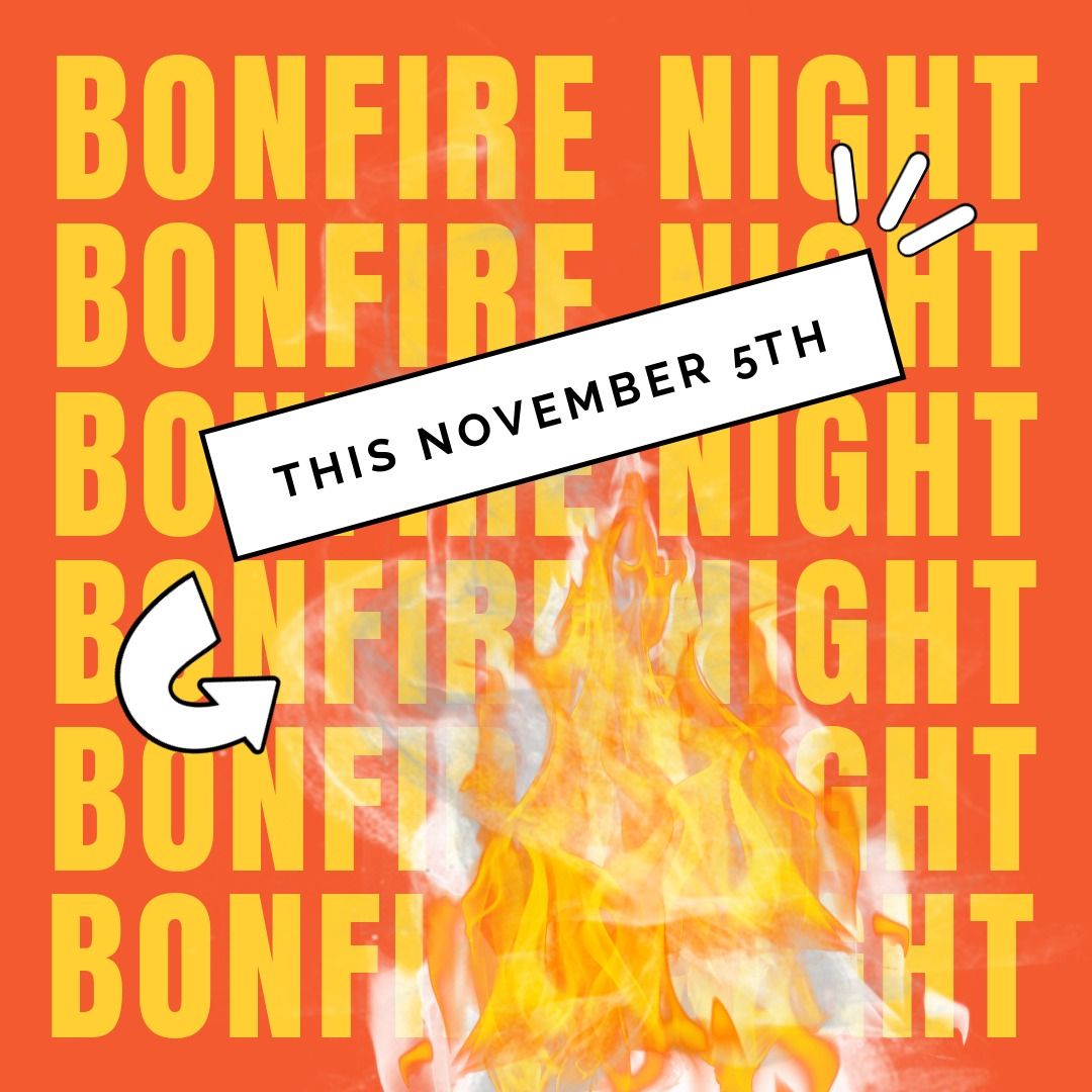 Bonfire Night Poster for November 5th Event Announcement - Download Free Stock Templates Pikwizard.com