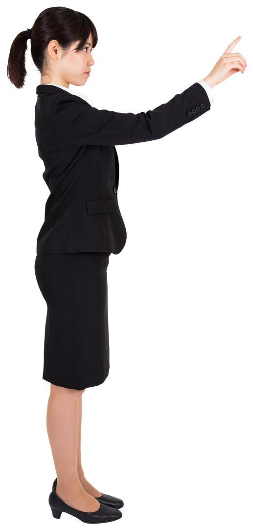 Focused Asian Businesswoman Taking Command in Business Attire - Download Free Stock Images Pikwizard.com