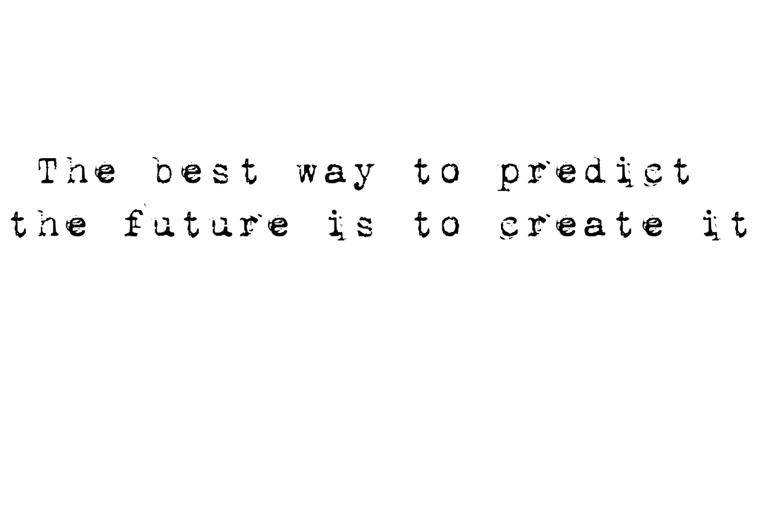 Text Illustration Predicting Future on Transparent PNG Background