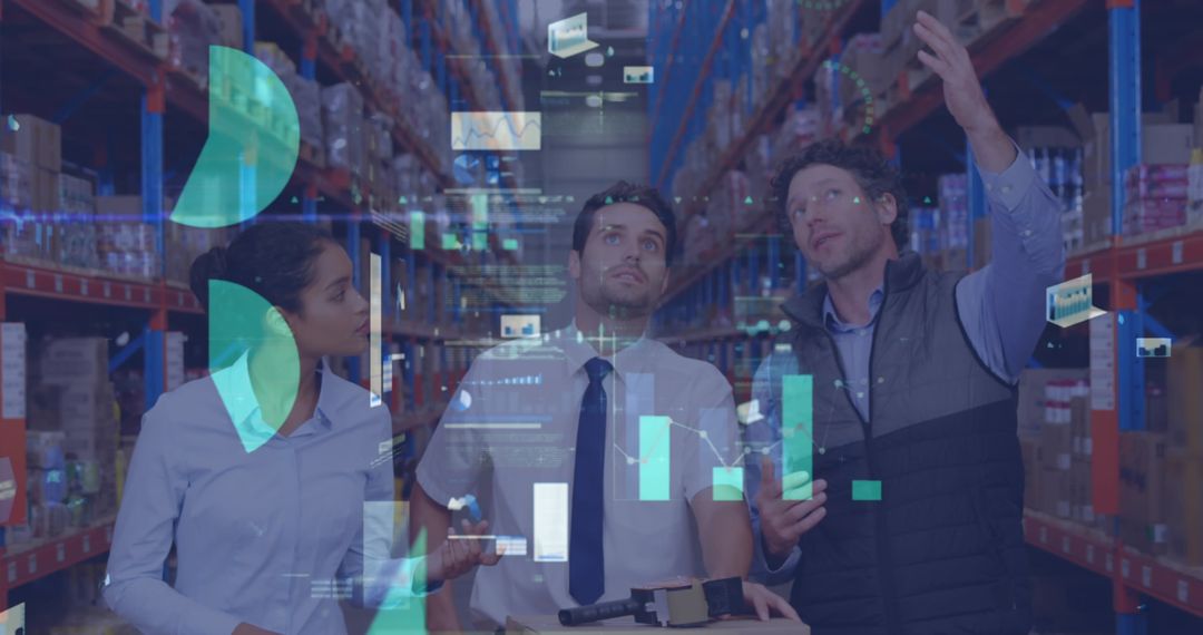 Warehouse Team Discussing Financial Data Integration