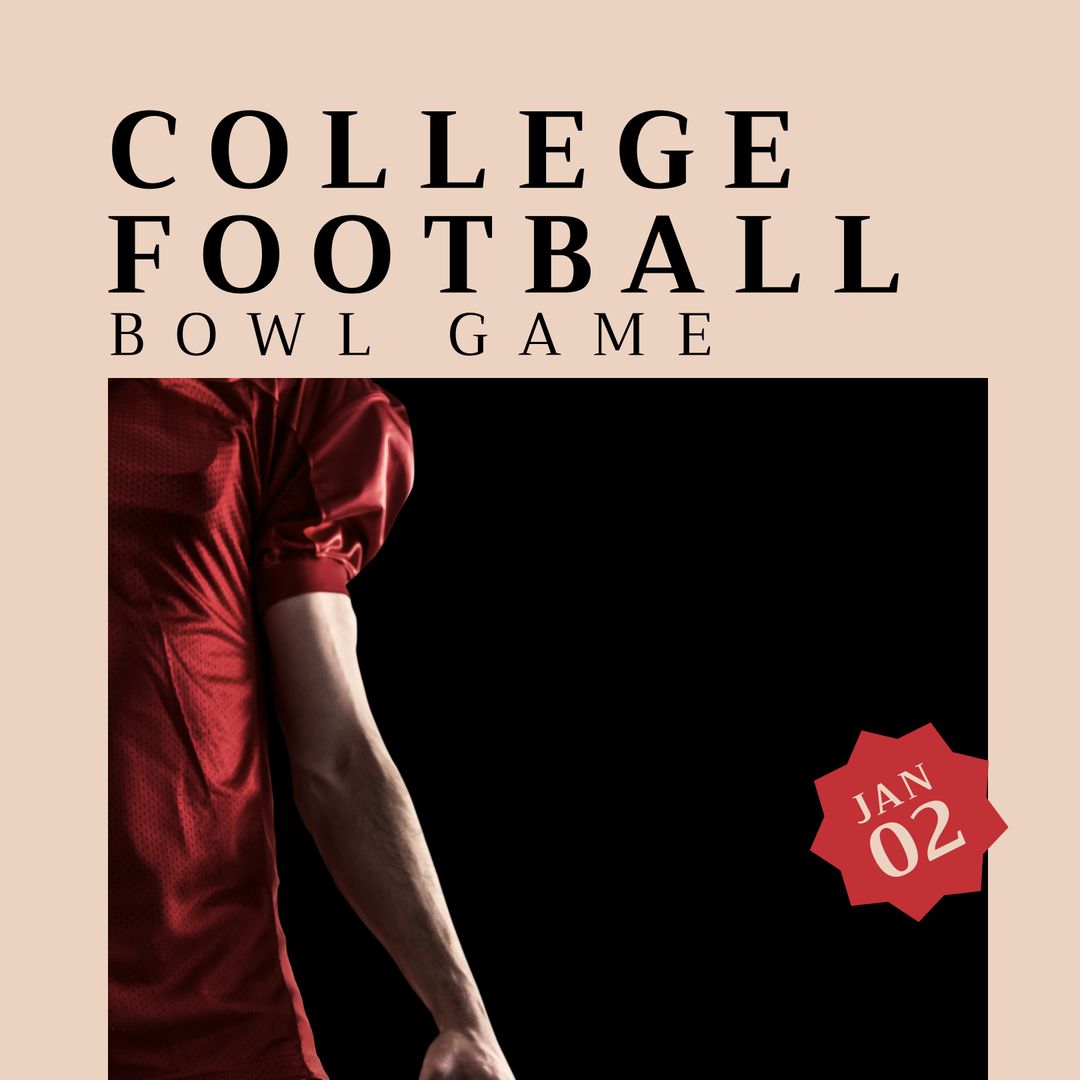 College Football Bowl Game Event Promotion Design