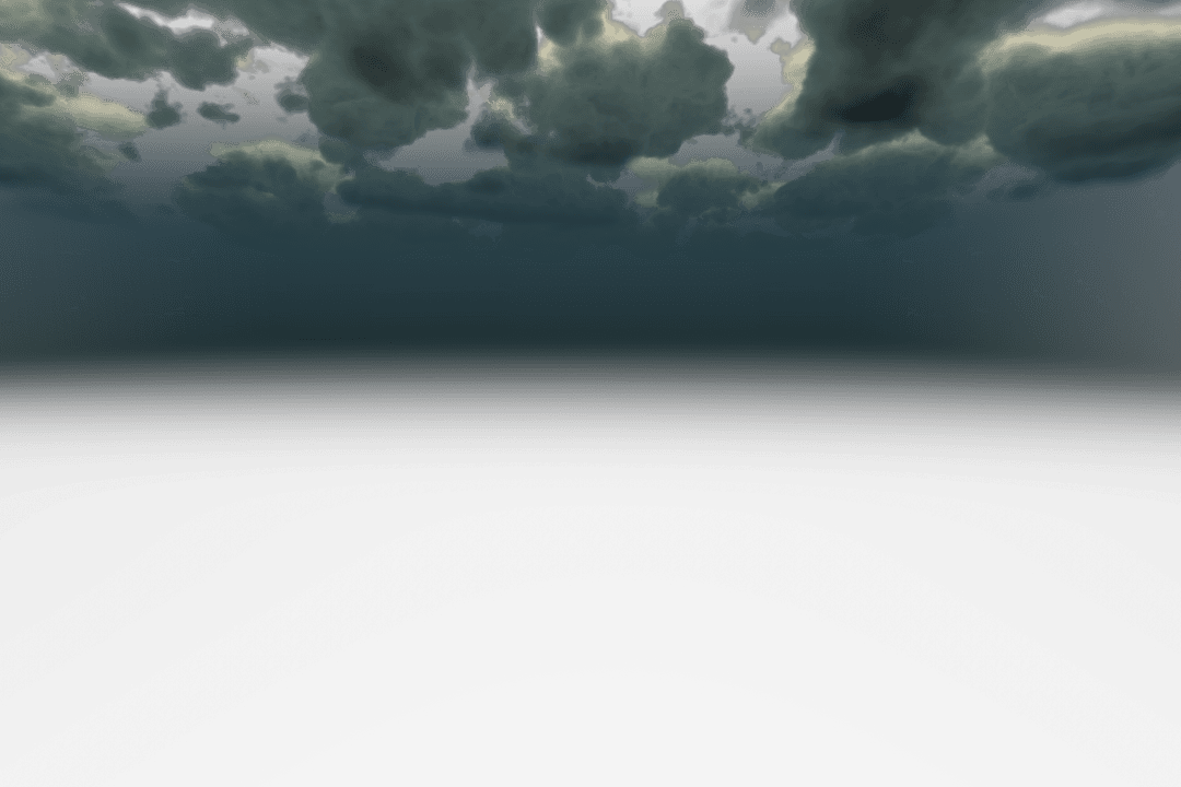 Dark Cloudy Sky on Transparent Background, Vector Illustration