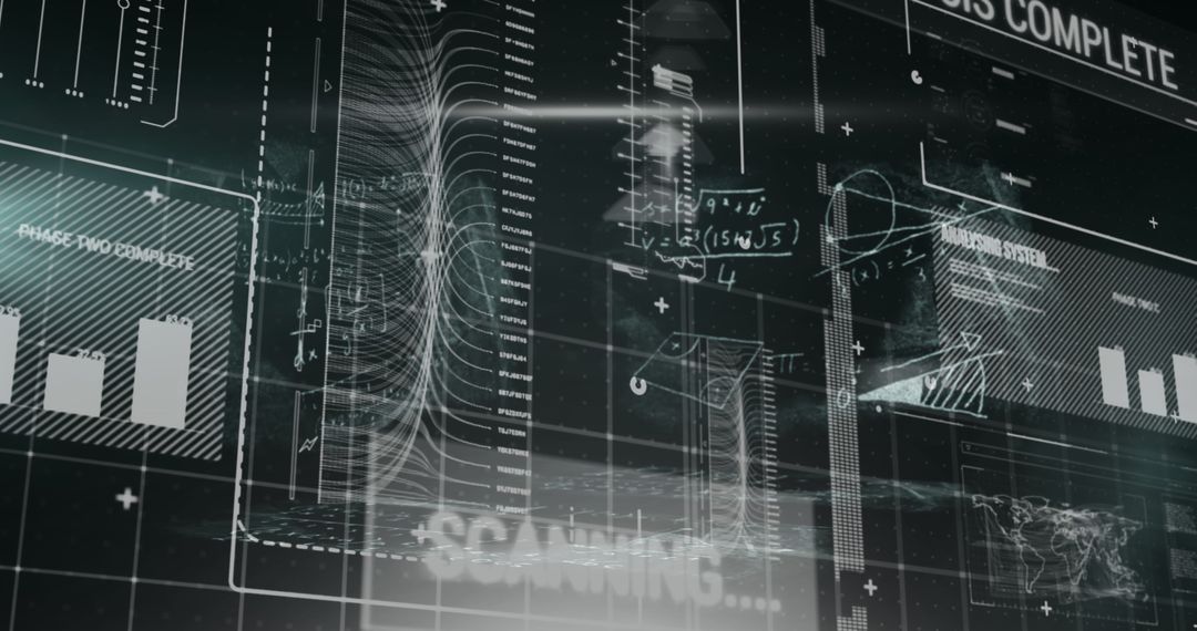 Futuristic Digital Interface for Data Analysis