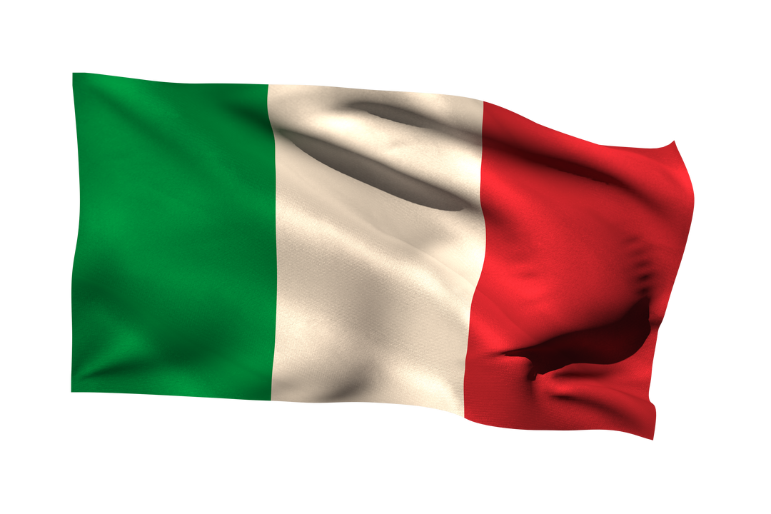 Waving Transparent Italian Flag - Vibrant National Symbol, Vectored Emblem - Download Free Stock Images Pikwizard.com