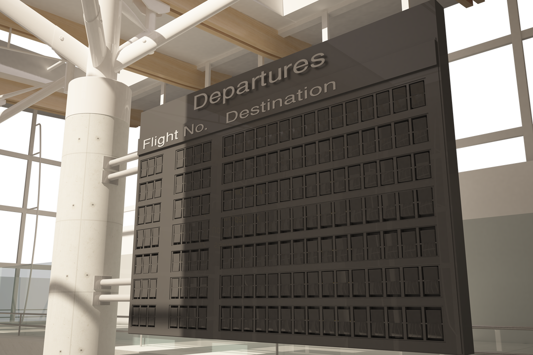 Transparent airport departures board illustration editable vector - Download Free Stock Images Pikwizard.com