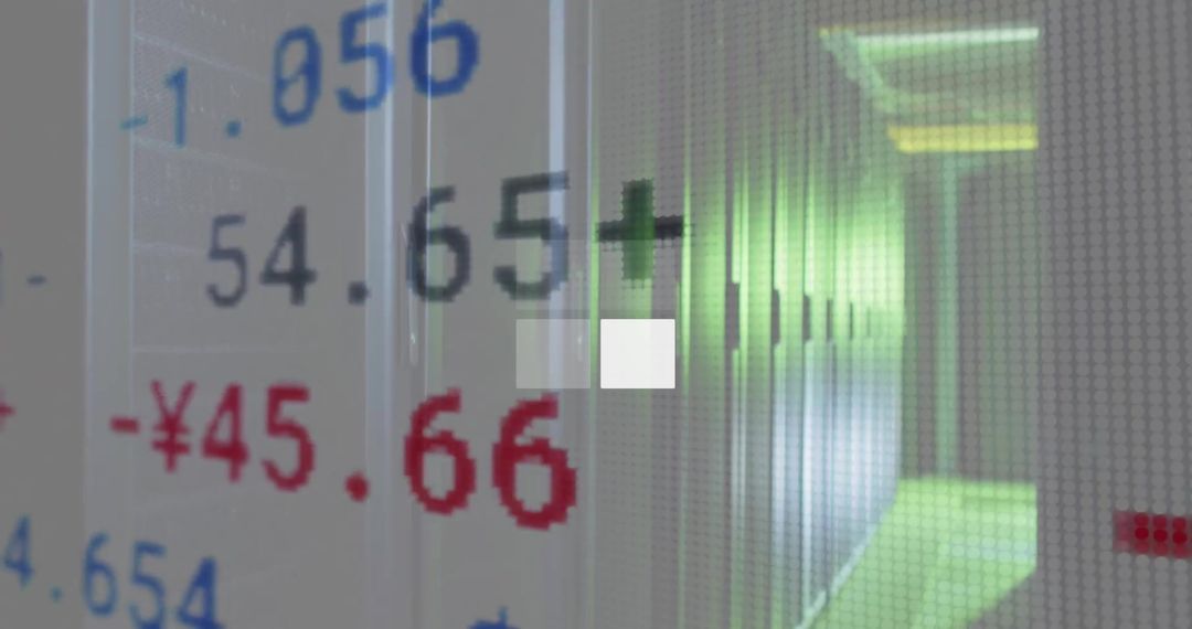 Digital Finance and Technology Workflow in Modern Server Room