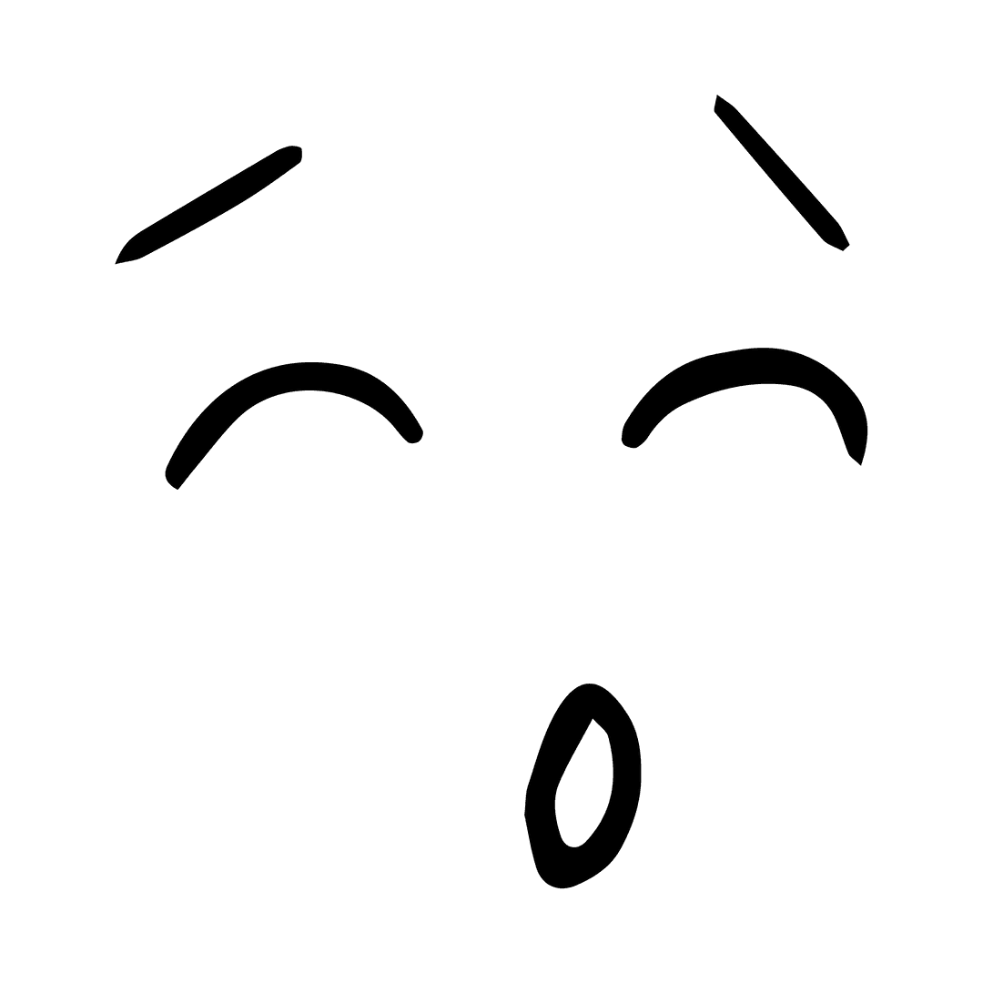 Digital Transparent Emoji Face Isolated