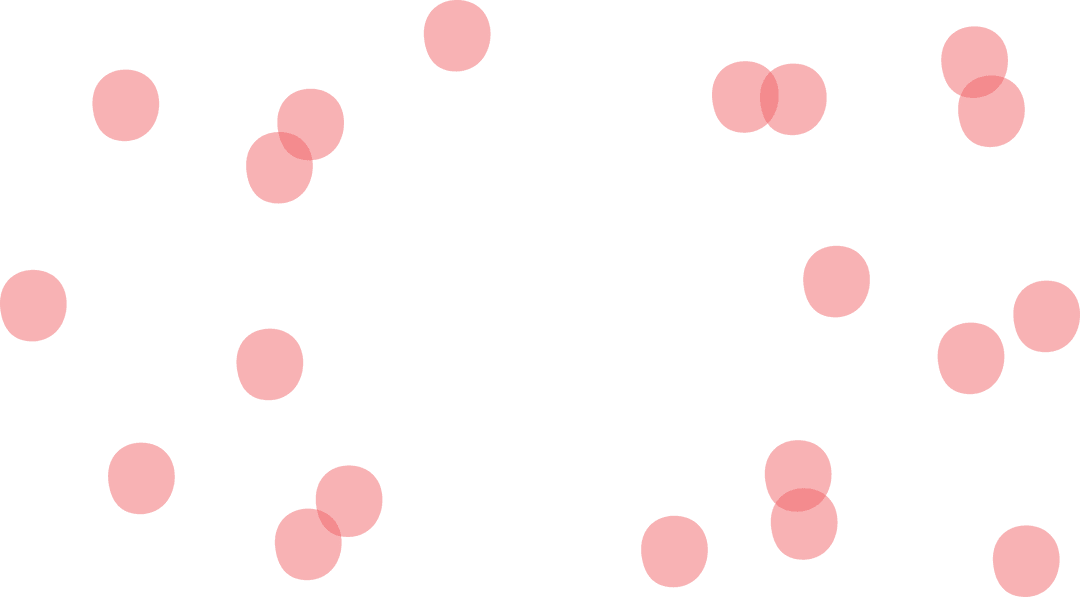 Pink Abstract Dotted Pattern on Transparent Background Illustration