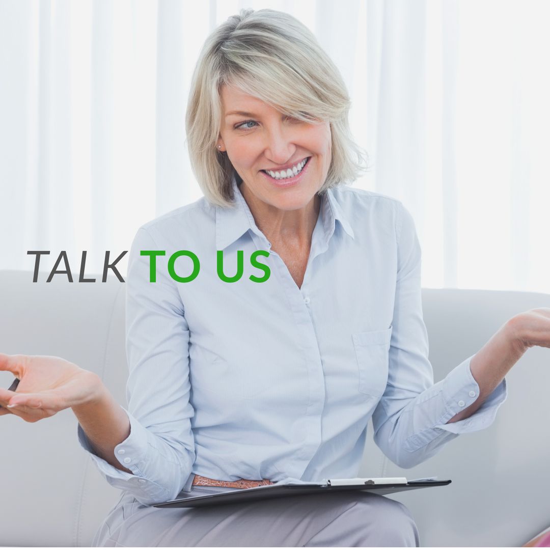 Happy Counselor Promoting Open Communication and Support