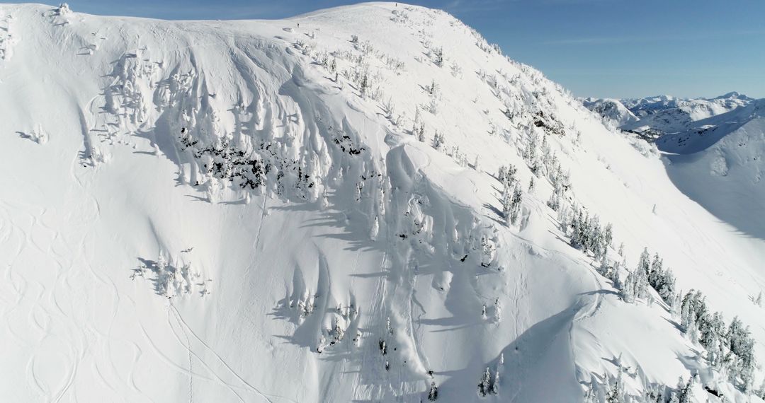 Pristine Snow-Covered Mountain Peak in Winter Landscape - Free Images, Stock Photos and Pictures on Pikwizard.com